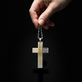 Hand Hold – Silver Gold Suspended