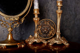 Carved Lion Head Wood Carving Wall Art