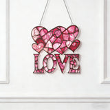 Love & Hearts Stained Glass Suncatcher: A Radiant Celebration of Love