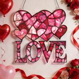 Love & Hearts Stained Glass Suncatcher: A Radiant Celebration of Love product image
