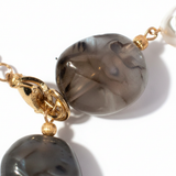 Macro stone and pearl detail
