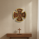 Maltese Cross - Linen Wall Minimalist Christian