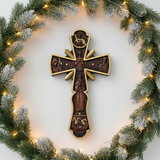 Orthodox Cross - Christmas Pine Lights