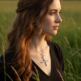 Outdoor golden hour - Irish meadow Celtic