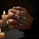 Prayer Hands Candle - Silver