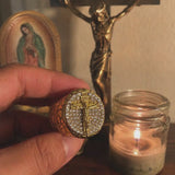 Jesus Crucifixion Gold Ring: Forging Faith with Steel