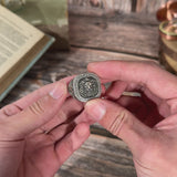 Men's Lion Stamp Ring