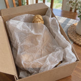Hand-Carved Beechwood Sacred Heart of Jesus Prayer Statue
