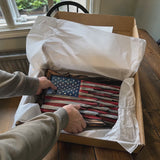 Hand-Carved Solid Wood American Flag Wall Art – Rustic Patriotic Home Decor & Veteran Gift