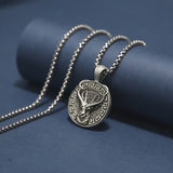 Christmas Elk Pendant Necklace