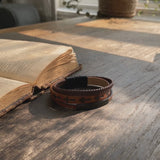 Multi‑Layer Braided Cross Printed Men Leather Bracelet, Vintage PU Leather Magnetic Clasp Religious Wrist Jewelry