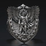Archangel Michael Steel Titanium Ring——Giving us the strength and courage to move forward