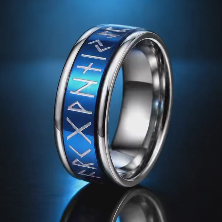 Viking Rune Spinner Stainless Steel Ring - product video preview 1