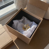 Christian Cross Statement Ring with 5A+ Cubic Zirconia – Silver & 14K Gold Plated