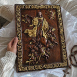 Assumption of Mary Hand-Carved Wood Wall Art: A Tribute to Heavenly Glory