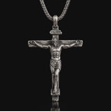 The Passion of Christ S925 Silver/Titanium Steel Cross Necklace
