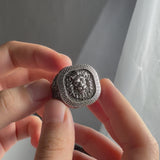 Men's Lion Stamp Ring