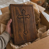 The Life of Christ Hand-Carved Beechwood Triptych – From Nativity to Resurrection Glory