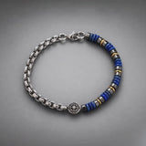 Boho Natural Stone Compass Beaded Bracelet