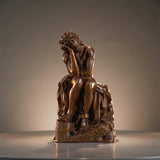 Boxwood "Crown of Thorns" Jesus Meditation Sculpture - Hand-carved Spiritual Art | A Concrete Reminder of His Divine Burden