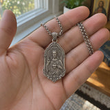 S925 Sterling Silver Sacred Heart of Jesus Pendant Necklace – Catholic Christian Faith Jewelry