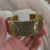Metatron Adjustable Copper Bracelet