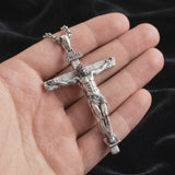 The Passion of Christ S925 Silver/Titanium Steel Cross Necklace