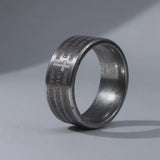 Scripture Cross Stainless Steel Ring