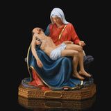 Resin Pietà Statue – Virgin Mary Holding Jesus Christian Home Decor