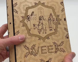 Crucifixion Scene Easter Wooden Book Gift