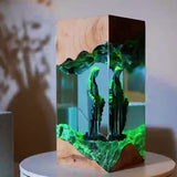 Virgin Mary Resin & Wood Night Light Ornament (Plug-in Version)