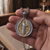 St. Benedict Home Blessing Titanium Steel Pendant