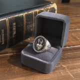 Sacred Heart of Jesus Ring – Silver-coloured stainless steel Christian emblem ring