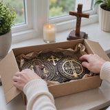 St. Benedict's Exorcism Medal Christian Exorcism Plaque - Wall Decor