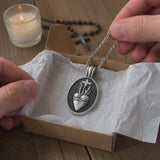 Sacred Heart Medallion Necklace