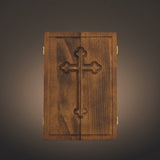 The Life of Christ Hand-Carved Beechwood Triptych – From Nativity to Resurrection Glory