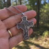 New titanium steel/S925K silver Archangel St. Michael necklace