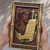 John 8:32 "The Truth Shall Set You Free" - Hand-Carved 3D Jesus Christ Plaque