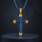 Titanium Steel 18K Gold Cross Necklace | A Christian Emblem of Faith and a Fashion Statement