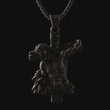 S925 Sterling Silver Crucified Jesus Cross Pendant Necklace – INRI Christian Faith Jewelry