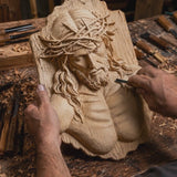 Jesus Crown of Thorns Beechwood Sculpture - product video preview 1
