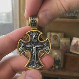 S925 Sliver Passion of Christ and St. George Silver Pendant