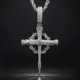 Nail Cross Crown of Thorns Necklace – Faith, Redemption & Timeless Strength