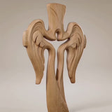 Ascension of Jesus Angel Wing Cross – Hand-Carved Beechwood Wall Decor