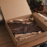 Eagle & Flag Wood Wall Plaque - Handcrafted American Heritage Tribute