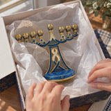 Holy 9-Branch Christian Menorah: Emblem of Divine Light and Devout Faith