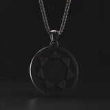 Seal of the Seven Angels Round Necklace Amulet