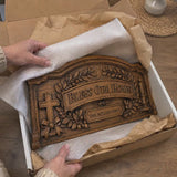 Personalized “Bless Our Home” Hand-Carved Beechwood Wall Plaque - product video preview 3