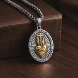 Sacred Heart of Jesus Stainless Steel Necklace - product video preview 2