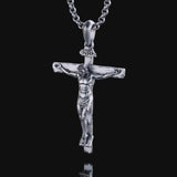 The Passion of Christ S925 Silver/Titanium Steel Cross Necklace